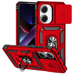 For Xiaomi Poco X7 Pro 5G / Redmi Turbo 4 5G Case PC + TPU Phone Cover with Lens Protection Kickstand