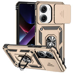For Xiaomi Poco X7 Pro 5G / Redmi Turbo 4 5G Case PC + TPU Phone Cover with Lens Protection Kickstand