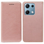 Xiaomi Redmi Note 14S 4G / Note 13 Pro 4G / Poco M6 Pro 4G-skal Plånbok RFID-blockerande lädermobilskal Stark magnetisk stängning