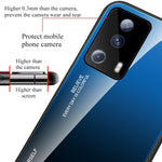 For Xiaomi 13 Lite / Civi 2 5G Gradient Hard Tempered Glass Case Soft TPU Frame PC Drop-Proof Phone Cover