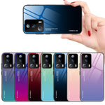 For Xiaomi 13 Lite / Civi 2 5G Gradient Hard Tempered Glass Case Soft TPU Frame PC Drop-Proof Phone Cover