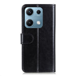 For Xiaomi Redmi Note 14S 4G Case Crazy Horse Texture PU Leather Phone Stand Cover