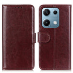 For Xiaomi Redmi Note 14S 4G Case Crazy Horse Texture PU Leather Phone Stand Cover