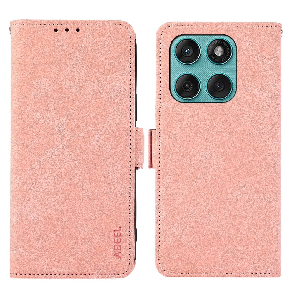 ABEEL til Motorola Edge 60 5G / 60 Fusion 5G etui PU læder folio stand view RFID-blokerende telefoncover