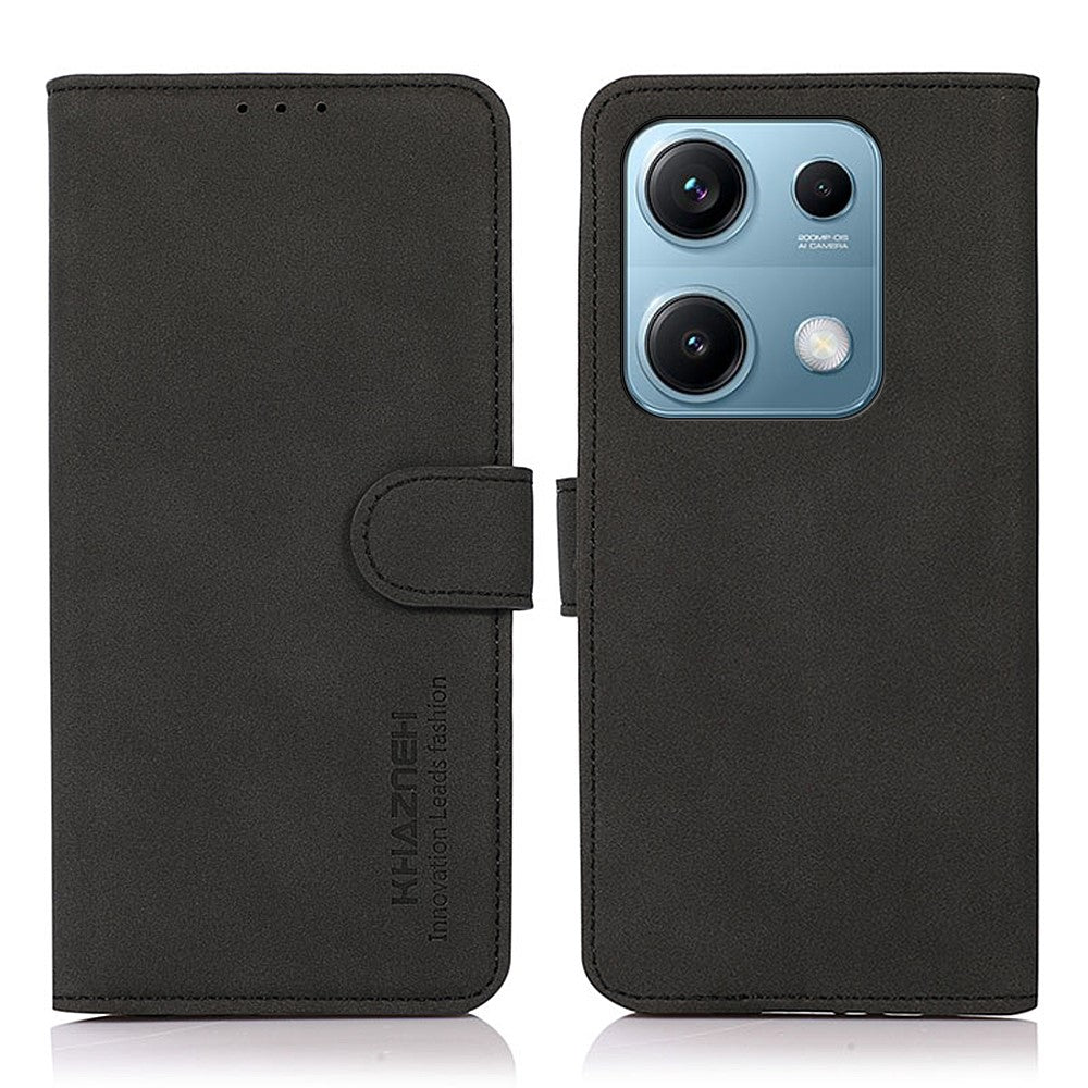 KHAZNEH För Xiaomi Redmi Note 14S 4G Skal PU Läder Plånboksfodral mobilfodral