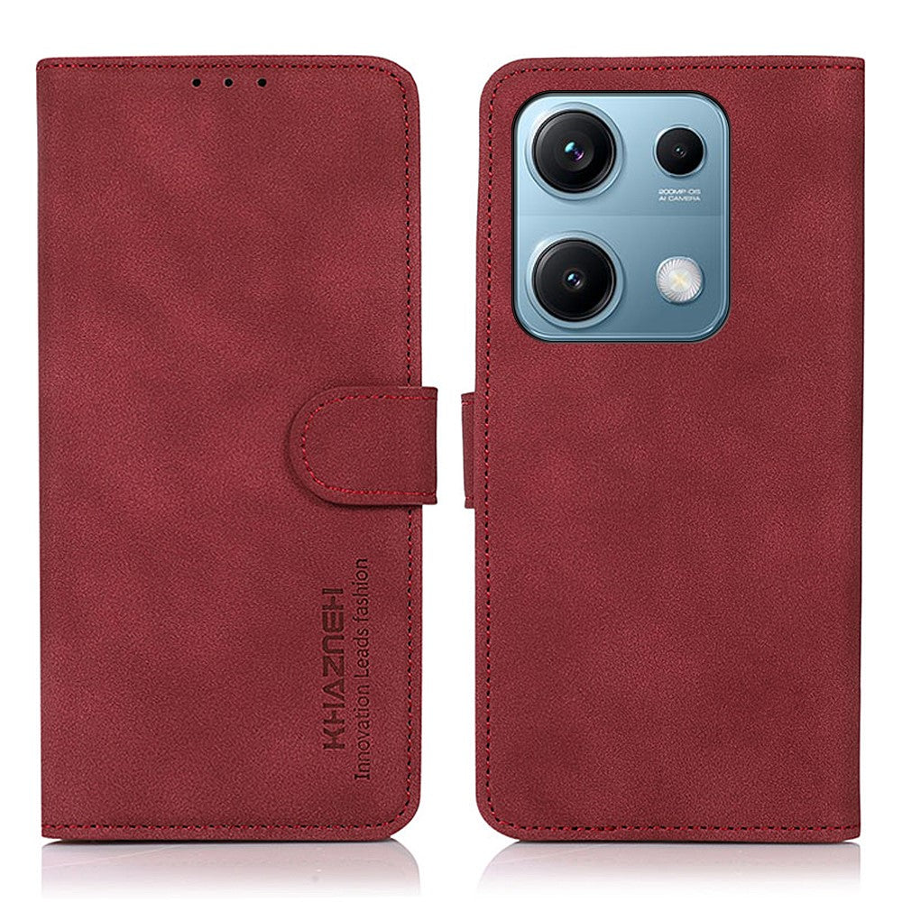 KHAZNEH För Xiaomi Redmi Note 14S 4G Skal PU Läder Plånboksfodral mobilfodral