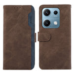 ABEEL For Xiaomi Redmi Note 14S 4G Case Color Splicing Leather Flip Phone Cover RFID Blocking
