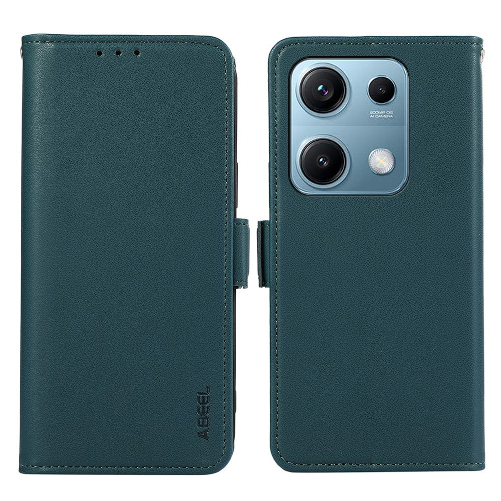 ABEEL For Xiaomi Redmi Note 14S 4G Case Leather Phone Cover with RFID Blocking Wallet
