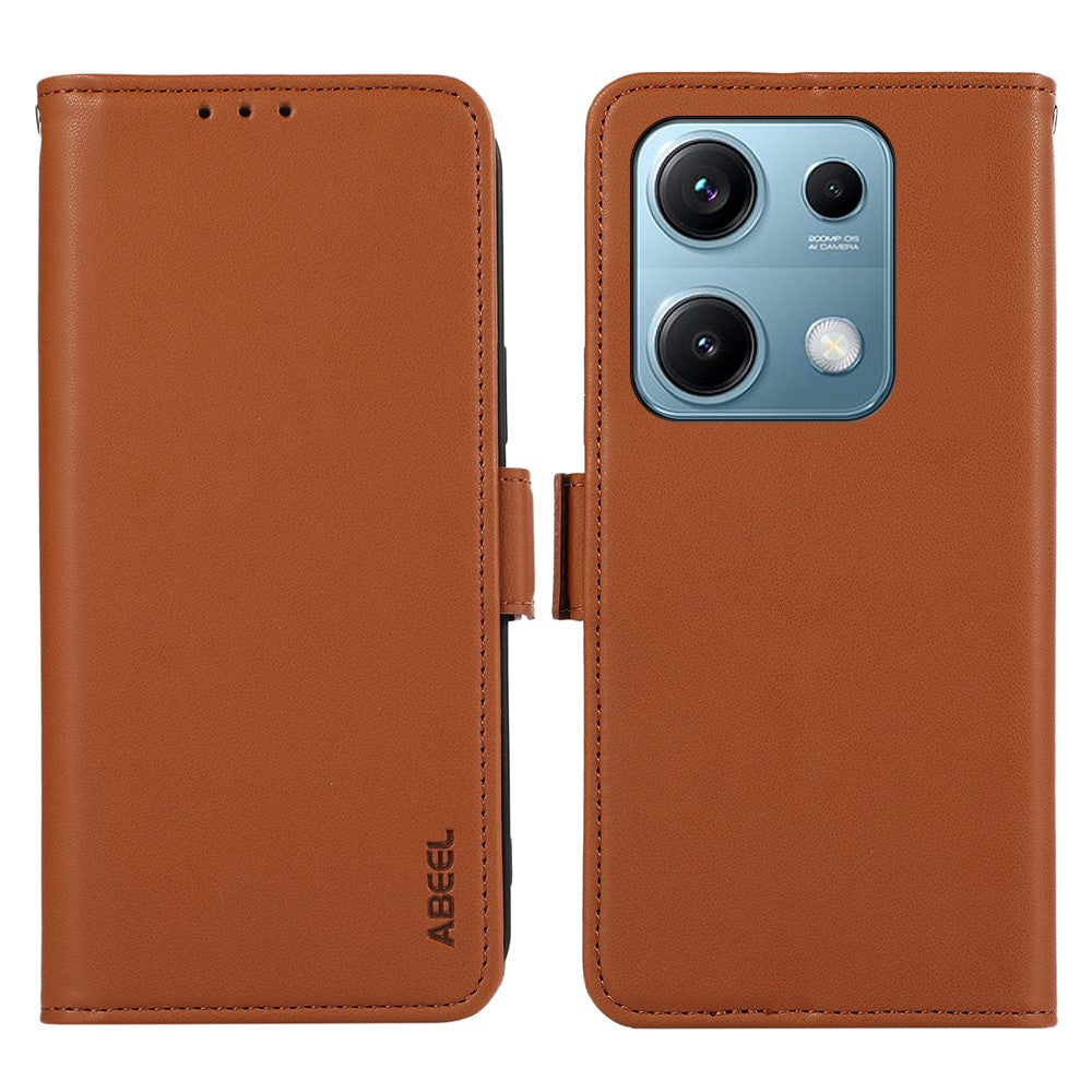 ABEEL For Xiaomi Redmi Note 14S 4G Case Leather Phone Cover with RFID Blocking Wallet