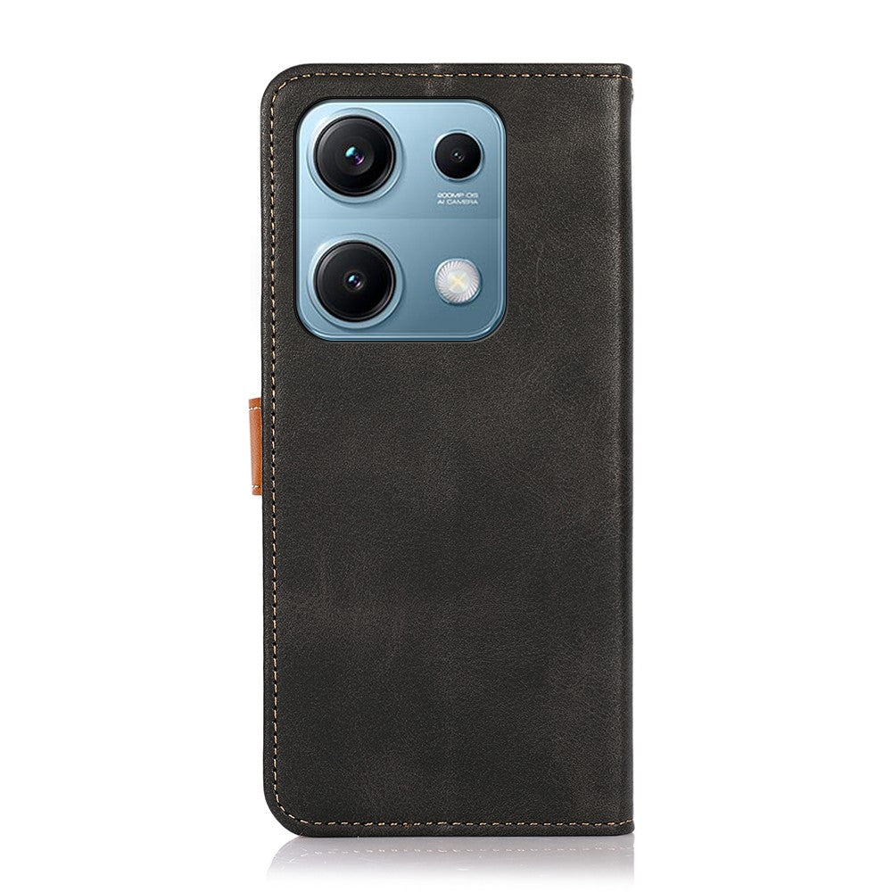 KHAZNEH Plånboksfodral för Xiaomi Redmi Note 14S 4G, stativ, läder, flipfodral