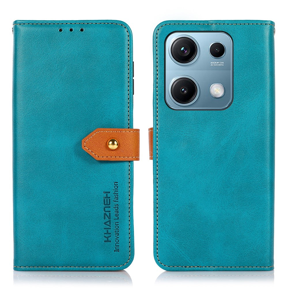 KHAZNEH Plånboksfodral för Xiaomi Redmi Note 14S 4G, stativ, läder, flipfodral