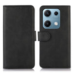 For Xiaomi Redmi Note 14S 4G Case Cowhide Texture Leather Wallet Phone Cover with Stand