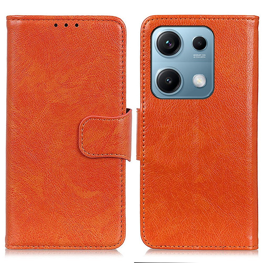 For Xiaomi Redmi Note 14S 4G Case Nappa Texture Split Leather Wallet Phone Cover