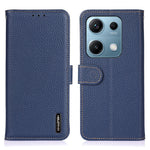 KHAZNEH For Xiaomi Redmi Note 14S 4G Case Genuine Cow Leather Flip Phone Cover