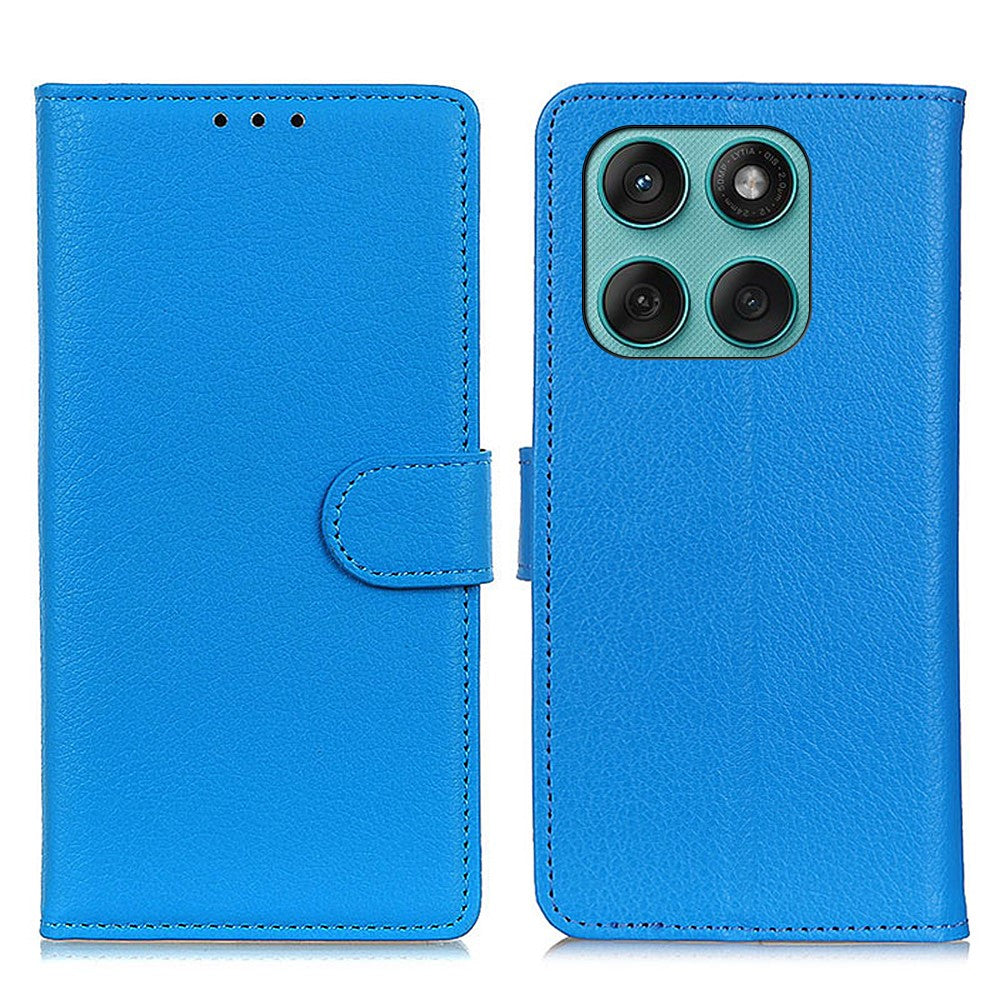 For Motorola Edge 60 5G / 60 Fusion 5G Wallet Case PU Leather Phone Cover Litchi Texture