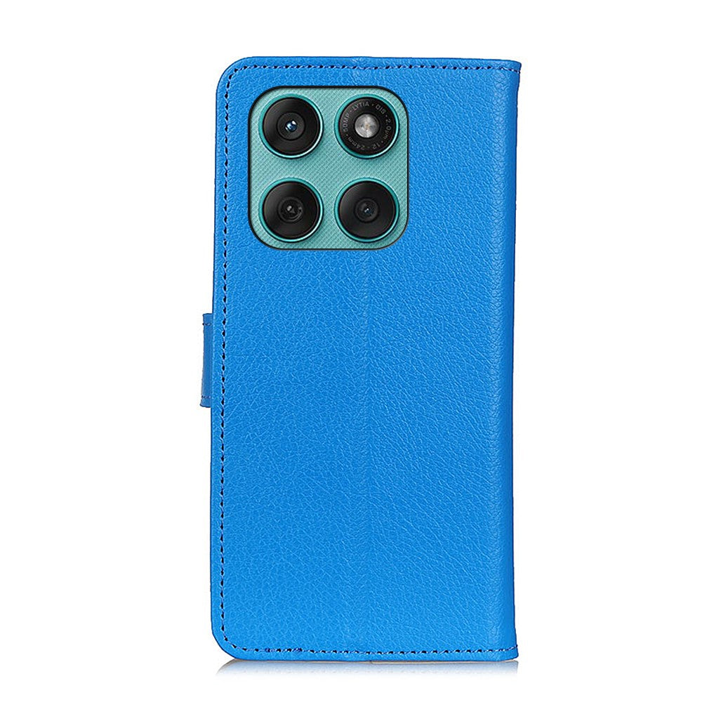 For Motorola Edge 60 5G / 60 Fusion 5G Wallet Case PU Leather Phone Cover Litchi Texture
