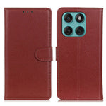 For Motorola Edge 60 5G / 60 Fusion 5G Wallet Case PU Leather Phone Cover Litchi Texture