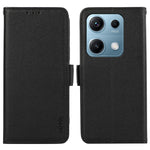 ABEEL For Xiaomi Redmi Note 14S 4G Case Litchi Texture Leather RFID Blocking Phone Cover
