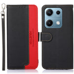 KHAZNEH For Xiaomi Redmi Note 14S 4G Case RFID Blocking Wallet Litchi Texture PU Leather Phone Cover