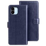 IDEWEI for Xiaomi Redmi A1 4G / A2 4G Full Protection Phone Case Foldable Stand Crazy Horse Textured Cell Phone Cover with Wallet
