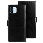 IDEWEI for Xiaomi Redmi A1 4G / A2 4G Full Protection Phone Case Foldable Stand Crazy Horse Textured Cell Phone Cover with Wallet