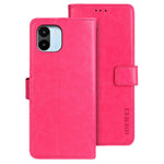 IDEWEI for Xiaomi Redmi A1 4G / A2 4G Full Protection Phone Case Foldable Stand Crazy Horse Textured Cell Phone Cover with Wallet