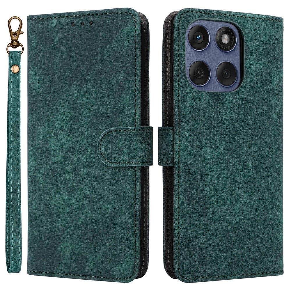 For Motorola Edge 60 5G / 60 Fusion 5G / Edge 60s 5G Case Wallet RFID Blocking PU Leather Cover Stand with Strap