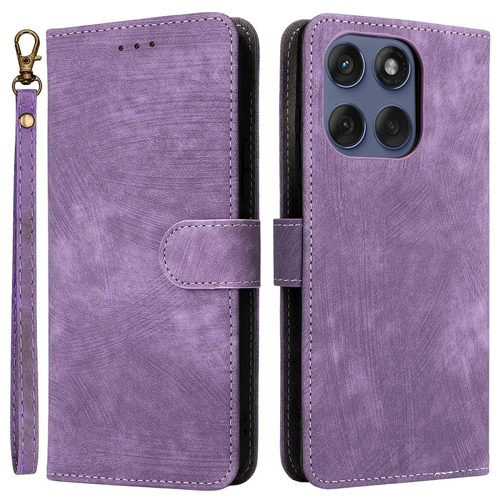For Motorola Edge 60 5G / 60 Fusion 5G / Edge 60s 5G Case Wallet RFID Blocking PU Leather Cover Stand with Strap