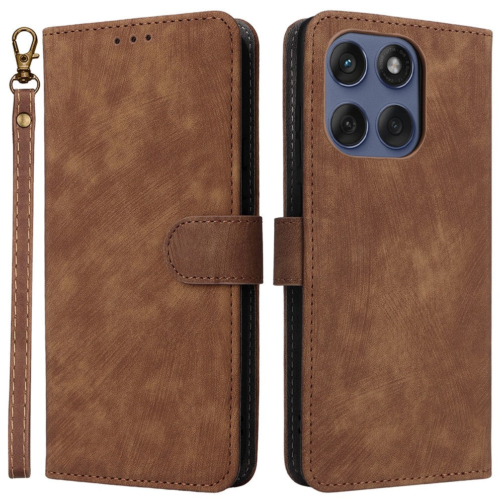 For Motorola Edge 60 5G / 60 Fusion 5G / Edge 60s 5G Case Wallet RFID Blocking PU Leather Cover Stand with Strap