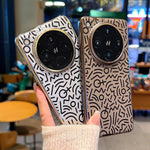 For Oppo Find X8 5G Case Creative Doodle Leather Electroplated Phone Back Cover