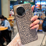 For Xiaomi Redmi K80 5G / Poco F7 Pro 5G Case Creative Doodle Leather Electroplated Phone Back Cover