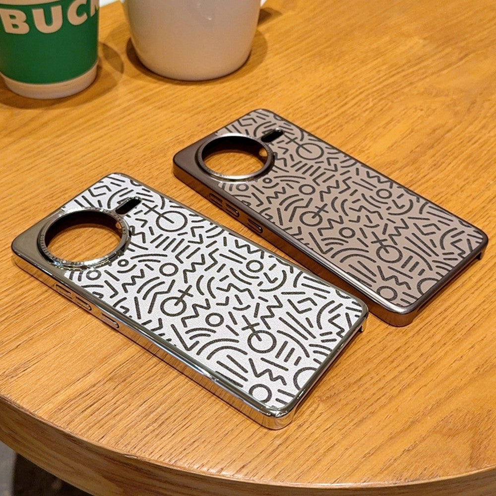 For Xiaomi Redmi K80 5G / Poco F7 Pro 5G Case Creative Doodle Leather Electroplated Phone Back Cover