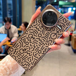 For Xiaomi Redmi K80 5G / Poco F7 Pro 5G Case Creative Doodle Leather Electroplated Phone Back Cover