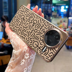 For Xiaomi Redmi K80 5G / Poco F7 Pro 5G Case Creative Doodle Leather Electroplated Phone Back Cover
