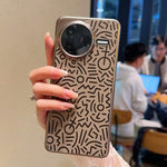 For Xiaomi Redmi K80 5G / Poco F7 Pro 5G Case Creative Doodle Leather Electroplated Phone Back Cover