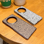 For Honor Magic7 Lite 5G / X9c 5G / X60 Pro 5G Case Creative Doodle Leather Electroplated Phone Back Cover