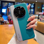 For Honor Magic7 Pro 5G Case Splicing PU Leather + TPU Electroplated Phone Cover