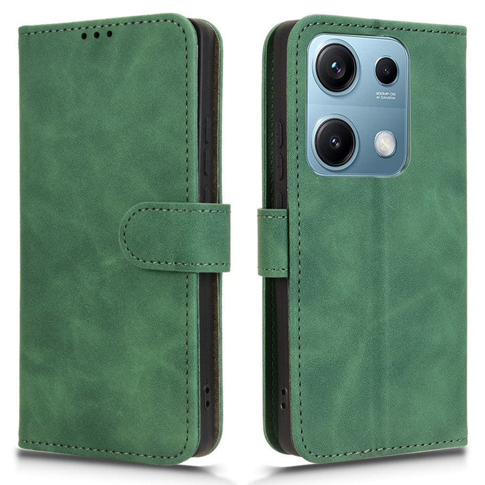 For Xiaomi Redmi Note 14S 4G Leather Case Skin Feel Anti Drop Wallet Flip Phone Cover
