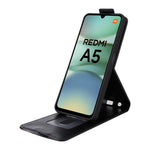 For Xiaomi Redmi A5 NFC (EU) (173.45mm) Stand Case Magnetic Clasp Vertical Flip Leather Phone Cover with Card Holder