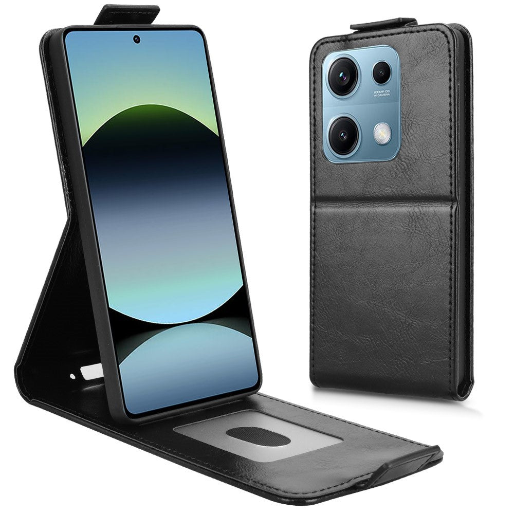 For Xiaomi Redmi Note 14S 4G Stand Case Magnetic Clasp Vertical Flip Leather Phone Cover with Card Holder