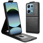 Xiaomi Redmi Note 14S 4G Stativfodral Magnetiskt Spänne Vertikalt Flip Lädermobilfodral med Korthållare