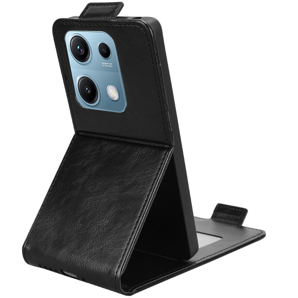 For Xiaomi Redmi Note 14S 4G Stand Case Magnetic Clasp Vertical Flip Leather Phone Cover with Card Holder