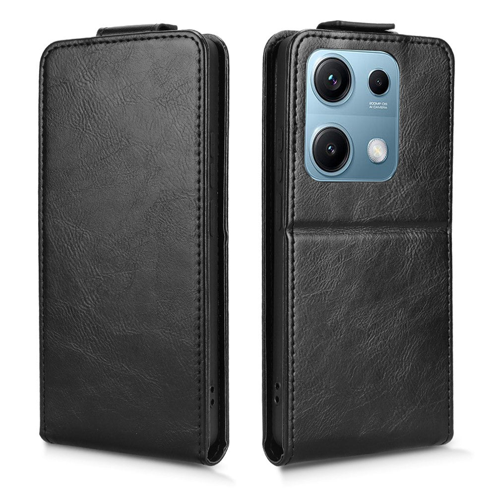 For Xiaomi Redmi Note 14S 4G Stand Case Magnetic Clasp Vertical Flip Leather Phone Cover with Card Holder