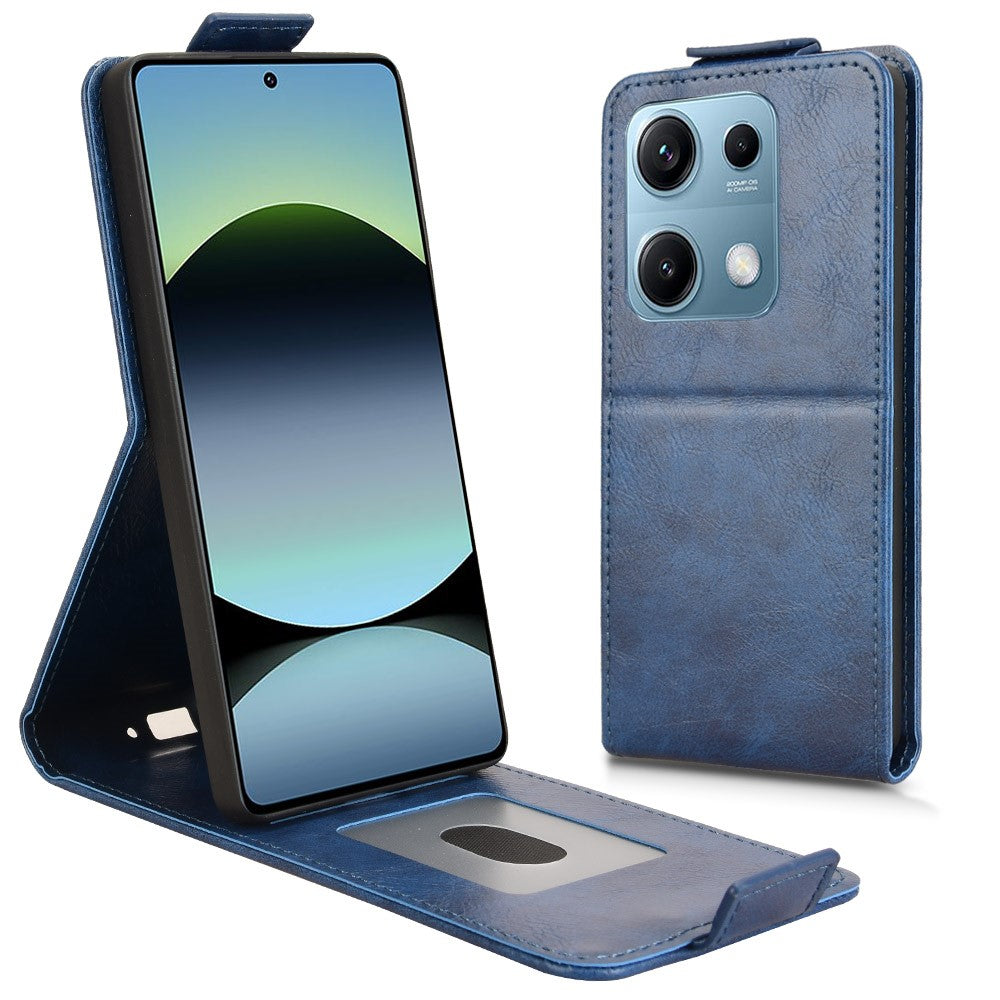 For Xiaomi Redmi Note 14S 4G Stand Case Magnetic Clasp Vertical Flip Leather Phone Cover with Card Holder