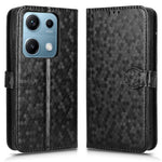 For Xiaomi Redmi Note 14S 4G Wallet Case Dot Pattern Imprint PU Leather Phone Cover