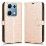For Xiaomi Redmi Note 14S 4G Wallet Case Dot Pattern Imprint PU Leather Phone Cover