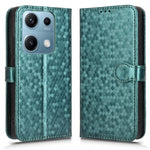 For Xiaomi Redmi Note 14S 4G Wallet Case Dot Pattern Imprint PU Leather Phone Cover