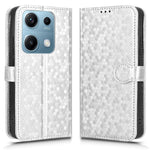 For Xiaomi Redmi Note 14S 4G Wallet Case Dot Pattern Imprint PU Leather Phone Cover