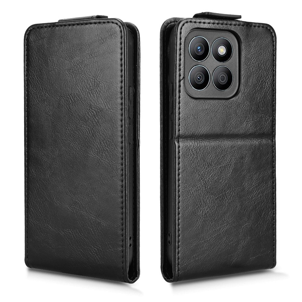 For Honor X8c 4G Stand Case Magnetic Clasp Vertical Flip Leather Phone Cover with Card Holder
