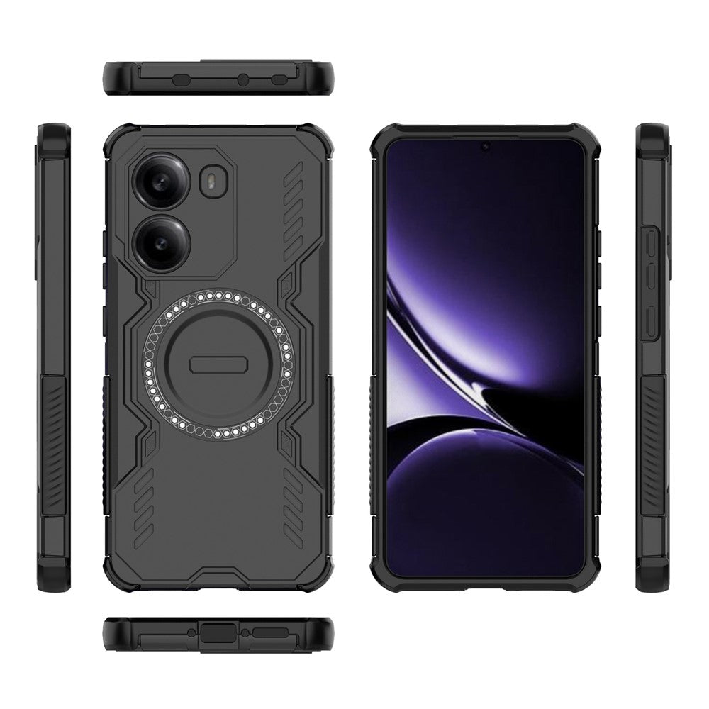 Magnetisk Butterfly Armor-hårdskal med värmeavledning i hålmönster av PC + TPU för Xiaomi Poco X7 Pro 5G / Redmi Turbo 4 5G